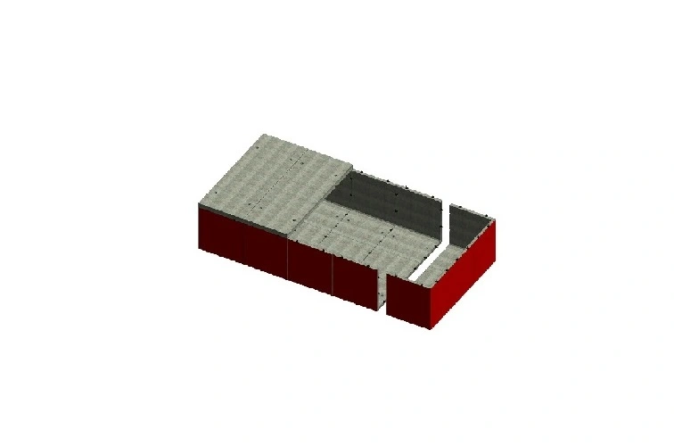 Sistema prefabbricato per grandi bacini